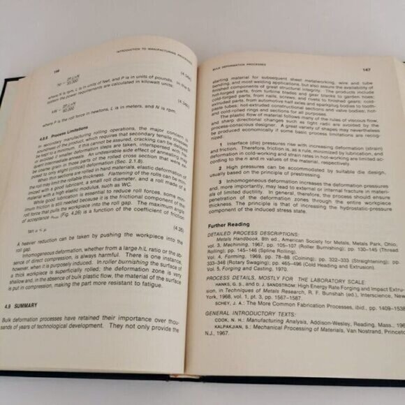1977 Introduction to Manufacturing Process Textbook John Schey Vintage Engineer - Picture 7 of 8